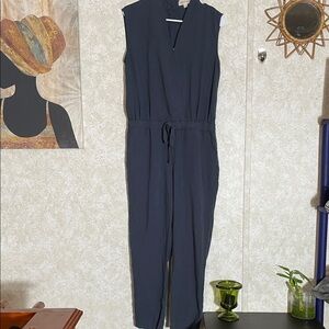 Cloth & Stone Dark Blue Sleeveless Jumpsuit